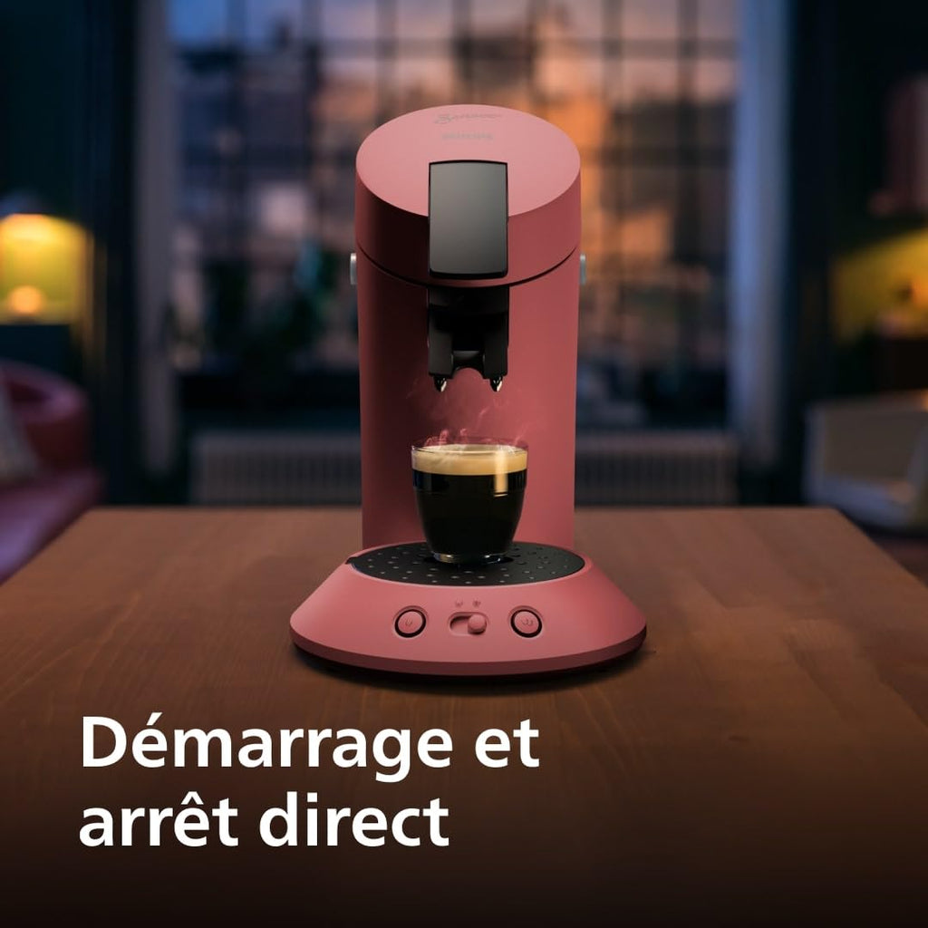 Machine à café à dosettes Senseo Original Plus - Rouge Tendre (CSA210/35)