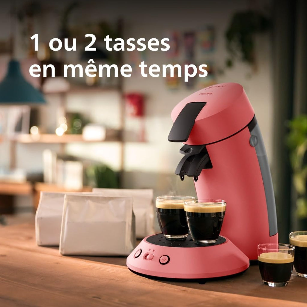 Machine à café à dosettes Senseo Original Plus - Rouge Tendre (CSA210/35)