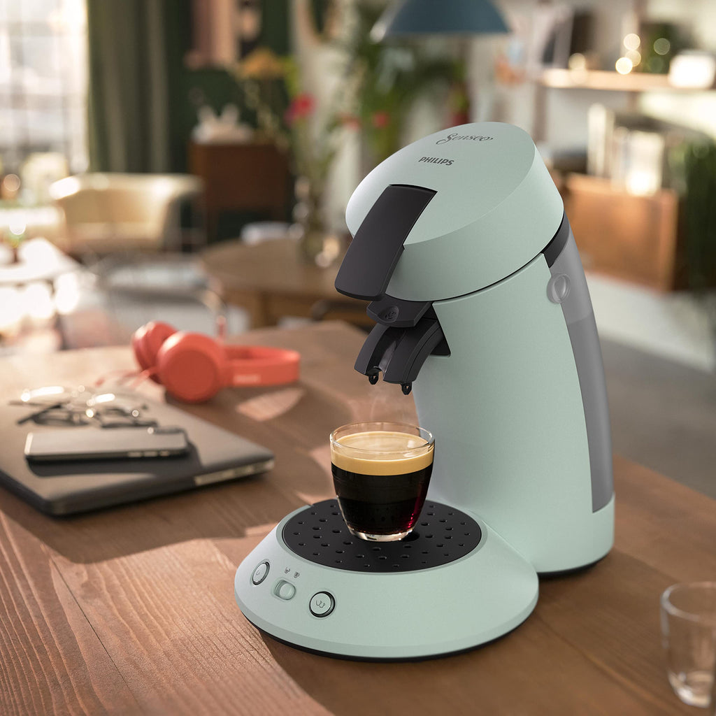 Machine à café à dosettes Senseo Original+ - Menthe Pâle (CSA210/21)